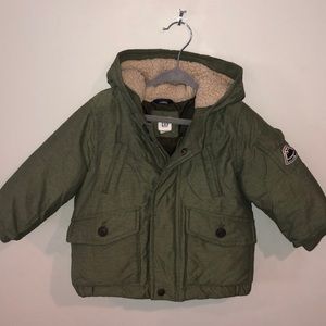 Baby Gap Baby Boys Coat Army Green 24 months